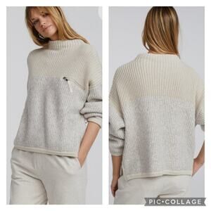 Varley Darwell Pullover Sweater True Knit Mirage Size Small